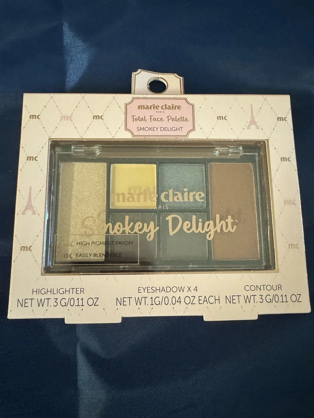 Marie Claire Paris Smokey Delight Eyeshadow Palette eyeshadow make-up — NWT
